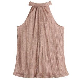 Nine West Metallic Blush Party Tank